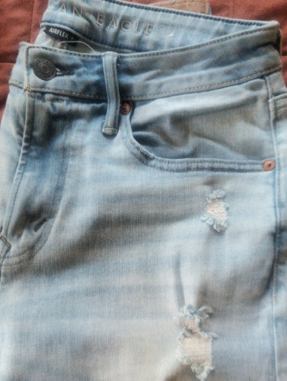American Eagle Outfitters Light Blue Slim Straight Jeans
